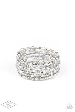 ICE Knowing You - Silver Coil Bracelet Paparazzi Accessories