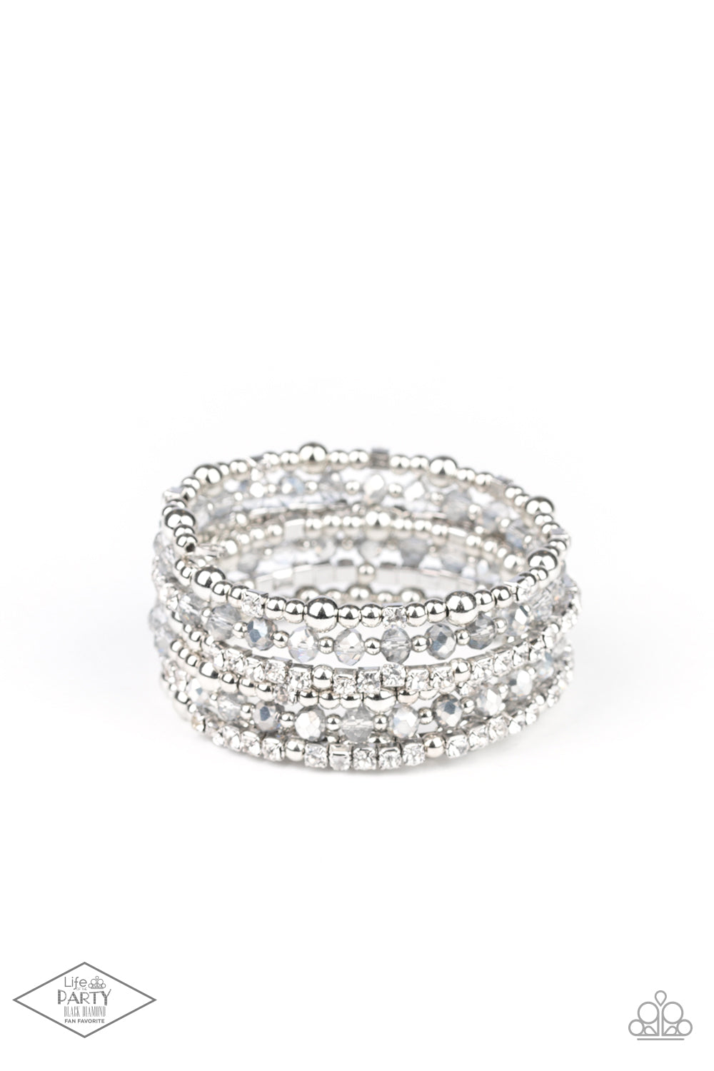 ICE Knowing You - Silver Coil Bracelet Paparazzi Accessories