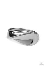 Load image into Gallery viewer, Retro Reflections Black Hinge Bracelet Paparazzi Accessories