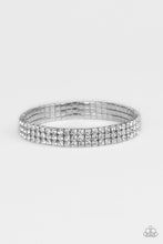 Load image into Gallery viewer, Stacked Deck White Bracelet Paparazzi Accessories