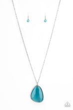 Load image into Gallery viewer, Ethereal Experience Blue Cat&#39;s Eye Necklace Paparazzi Accessories