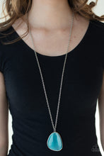 Load image into Gallery viewer, Ethereal Experience Blue Cat&#39;s Eye Necklace Paparazzi Accessories