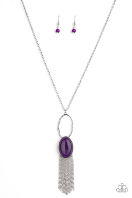 Dewy Desert - Purple Necklace Paparazzi Accessories