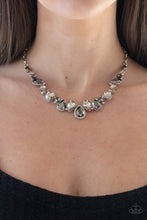 Load image into Gallery viewer, I Want It All Silver Rhinestone Rhinestone Necklace Paparazzi Accessories