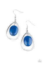 Load image into Gallery viewer, Seasonal Simplicity Blue Stone Earrings Paparazzi Accessories