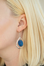 Load image into Gallery viewer, Seasonal Simplicity Blue Stone Earrings Paparazzi Accessories