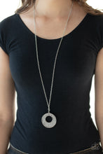 Load image into Gallery viewer, Glitzy Glow Silver Necklace Paparazzi Accessories