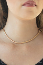 Load image into Gallery viewer, Flat Out Fierce - Gold Choker Necklace Paparazzi Accessories