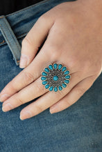 Load image into Gallery viewer, Posy Paradise Blue Ring Paparazzi Accessories