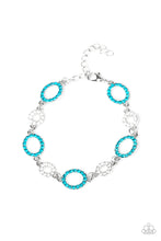 Load image into Gallery viewer, Bubbly Bedazzle Blue Bracelet Paparazzi Accessories