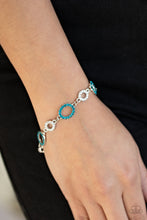 Load image into Gallery viewer, Bubbly Bedazzle Blue Bracelet Paparazzi Accessories