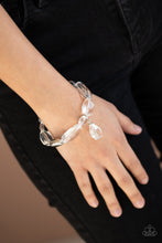 Load image into Gallery viewer, Gemstone Glamour White Stretchy Bracelet Paparazzi Accessories