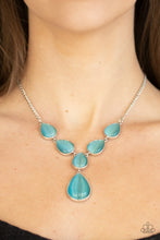 Load image into Gallery viewer, Dewy Decadence Blue Necklace Paparazzi Accessories