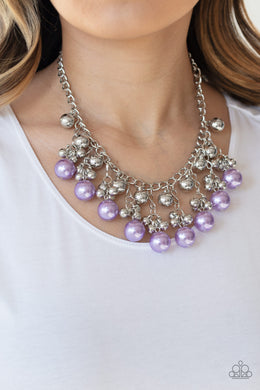 Pearl Perfection Purple Necklace Paparazzi Accessories