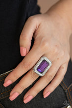 Load image into Gallery viewer, A Grand Statement Maker Purple Rhinestone Ring Paparazzi Accessories