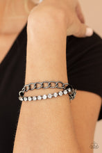 Load image into Gallery viewer, Glamour Grid Black Bracelet Paparazzi Accessories