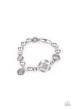Load image into Gallery viewer, Aesthetic Appeal Silver Stretchy Bracelet Paparazzi Accessories