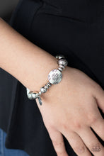 Load image into Gallery viewer, Aesthetic Appeal Silver Stretchy Bracelet Paparazzi Accessories