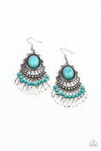Load image into Gallery viewer, Eco Trip Blue Earring Paparazzi Accessories