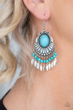 Load image into Gallery viewer, Eco Trip Blue Earring Paparazzi Accessories