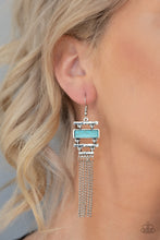 Load image into Gallery viewer, Stone Dwellings Blue Earrings Paparazzi Accessories