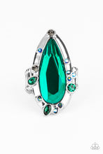 Load image into Gallery viewer, Sparkle Smitten Green Rhinestone Ring Paparazzi Accessories