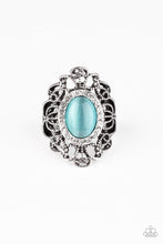 Load image into Gallery viewer, Dashingly Dewy Blue Ring Paparazzi Accessories