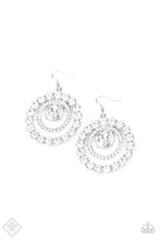 Load image into Gallery viewer, Glitzy Gamble White Earrings Paparazzi Accessories
