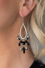 Load image into Gallery viewer, Summer Catch Black Earrings Paparazzi Accessories