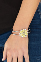 Load image into Gallery viewer, Garden Extravagance Yellow Hinge Bracelet Paparazzi Accessories