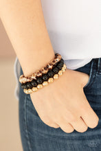 Load image into Gallery viewer, Courageously Couture Black Bracelet Paparazzi Accessories