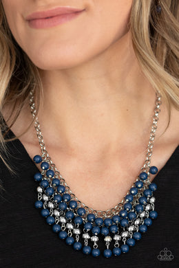 Jubilant Jingle Blue Necklace Paparazzi Accessories