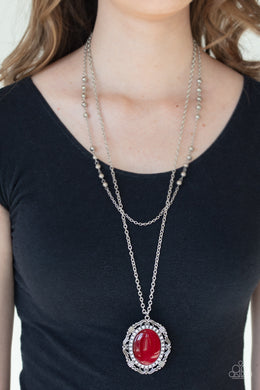 Endlessly Enchanted - Red Necklace Paparazzi Accessories