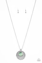 Load image into Gallery viewer, A Diamond A Day Green Cat&#39;s Eye Necklace Paparazzi Accessories
