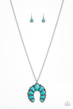 Load image into Gallery viewer, Stone Monument Blue Stone Necklace Paparazzi Accessories