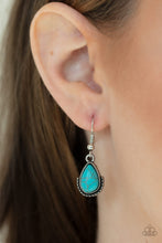 Load image into Gallery viewer, Stone Monument Blue Stone Necklace Paparazzi Accessories