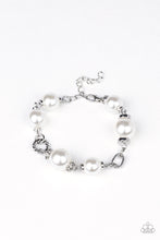 Load image into Gallery viewer, Boardroom Baller - White Pearl Bracelet Paparazzi Accessories