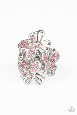 Flighty Flutter Pink Ring Paparazzi Accessories