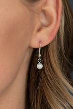 Load image into Gallery viewer, Fashion Flaunt White Cat&#39;s Eye Necklace Paparazzi Accessories