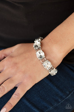 Mind Your Manners White Bracelet Paparazzi Accessories