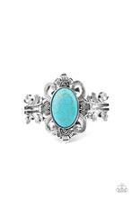 Load image into Gallery viewer, Mojave Mystic Blue Hinge Bracelet Paparazzi Accessories