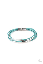 Load image into Gallery viewer, Power Cord Blue Magnetic Bracelet Paparazzi Accessories