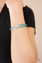 Load image into Gallery viewer, Power Cord Blue Magnetic Bracelet Paparazzi Accessories