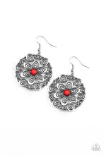 Load image into Gallery viewer, Grove Groove Red Earring Paparazzi Accessories
