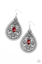 Load image into Gallery viewer, Eden Glow Red Earring Paparazzi Accessories