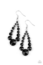 Load image into Gallery viewer, Here Glows Nothing Black Rhinestone Earring Paparazzi Accessories