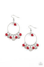 Load image into Gallery viewer, Bubble Buoyancy Red Earring Paparazzi Accessories