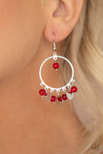 Load image into Gallery viewer, Bubble Buoyancy Red Earring Paparazzi Accessories