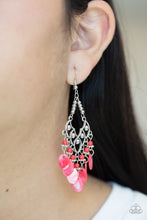 Load image into Gallery viewer, Shore Bait Red Earrings Paparazzi Accessories