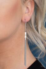 Load image into Gallery viewer, Windblown - White Stone Earring Paparazzi Accessories
